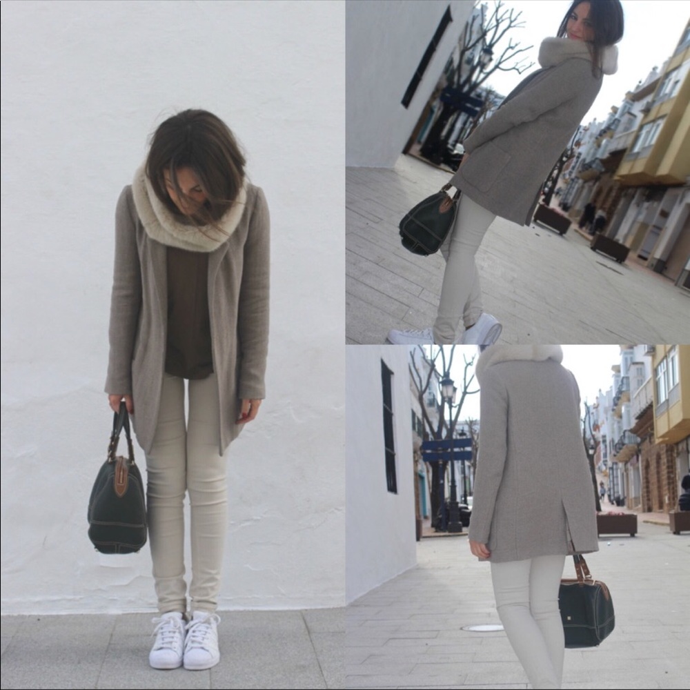 Cream Zara blazer coat - Picture 2 of 5